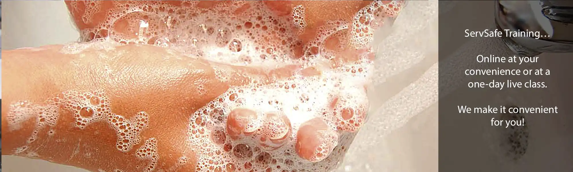 ServSafe Training… Online at your convenience or at a one-day live class.  We make it convenient for you!